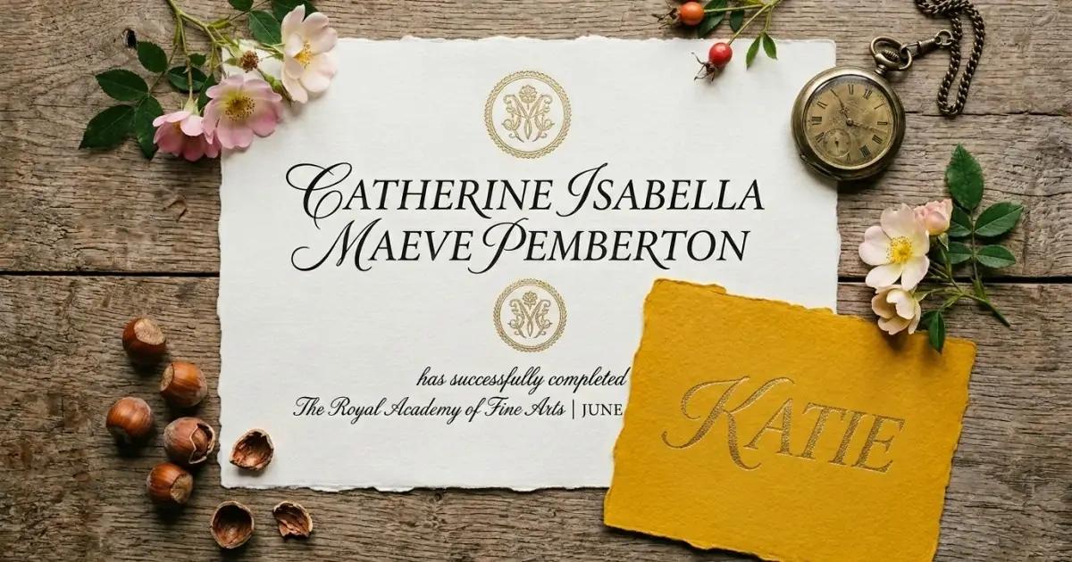 A formal name document paired with a casual short form note illustrating bilingual baby names nicknames.