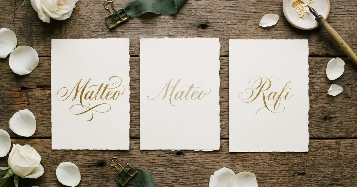 An elegant display of name variants illustrating how origin works as a filter