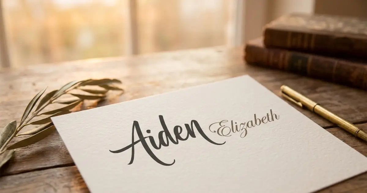 A classic middle name grounding a bold first name.
