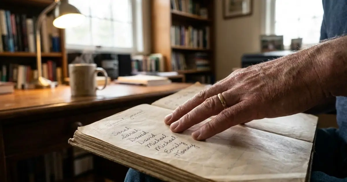A person reflecting on a name list, illustrating when to pause due to duplication concerns.