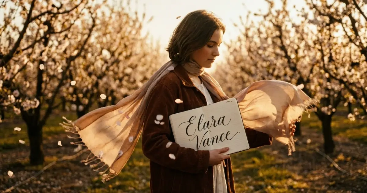 A full name with rhythm and movement in a sunlit setting.