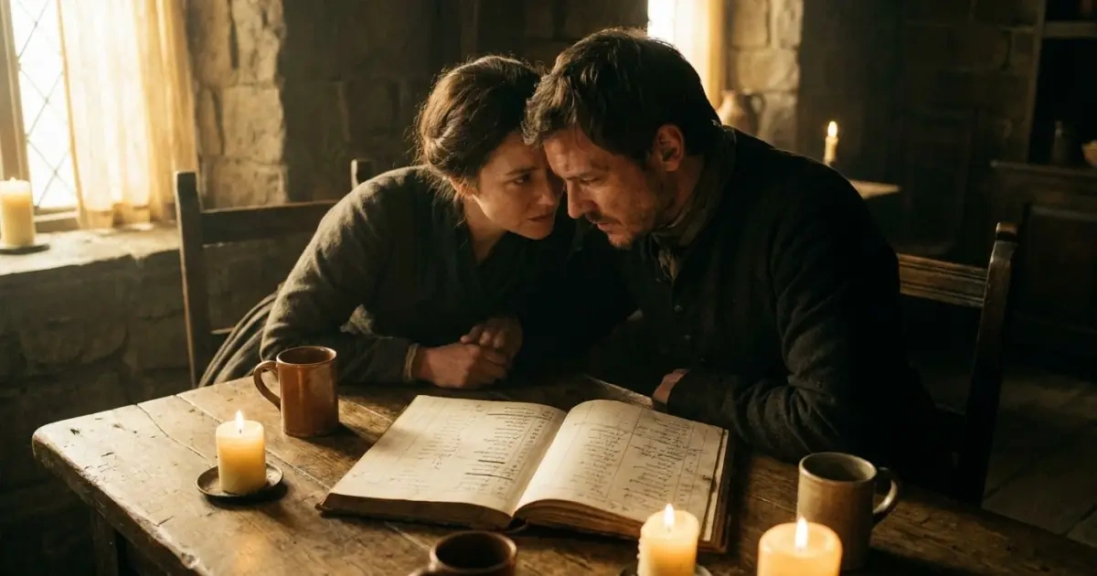 Young couple evaluating lists together, learning how to avoid unwanted nicknames through honest testing.