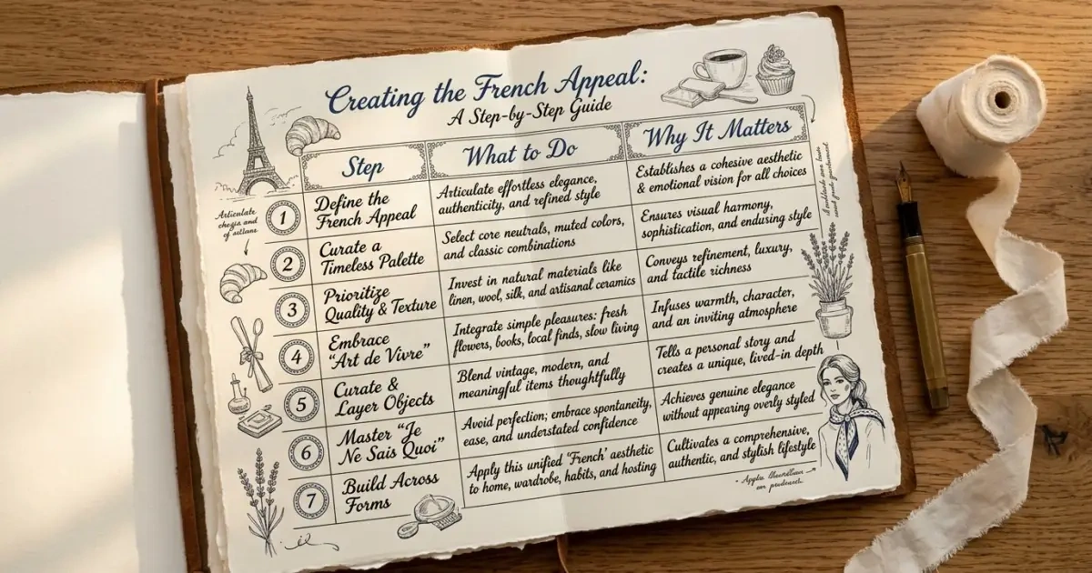 A comprehensive step-by-step scrapbook infographic framework for choosing French names.