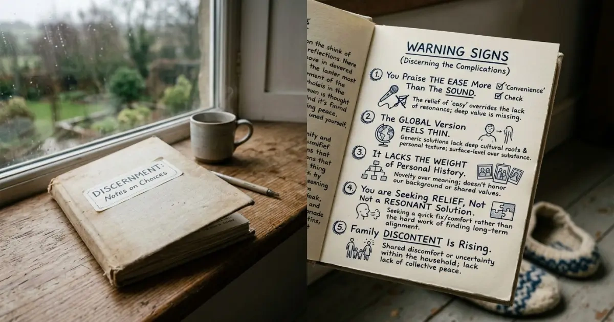 A quiet diary infographic highlighting signs a Spanish name may be better admired than used
