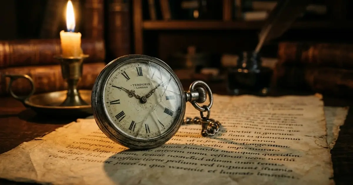 A vintage cracked pocket watch reflecting common mistakes when choosing old-fashioned names.