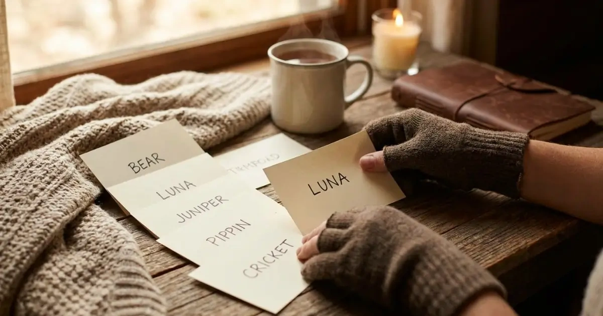 Selecting nickname options on paper, showing the value of nickname planning.