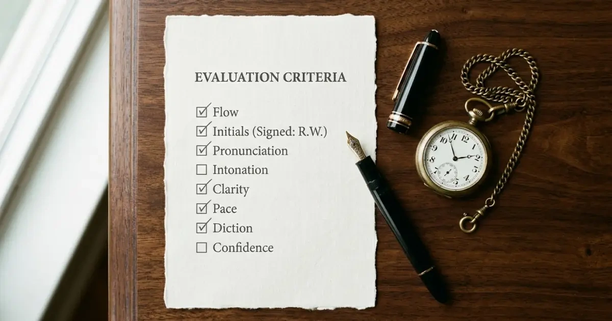 A practical checklist on a wooden table, representing the essential final checks after birth.
