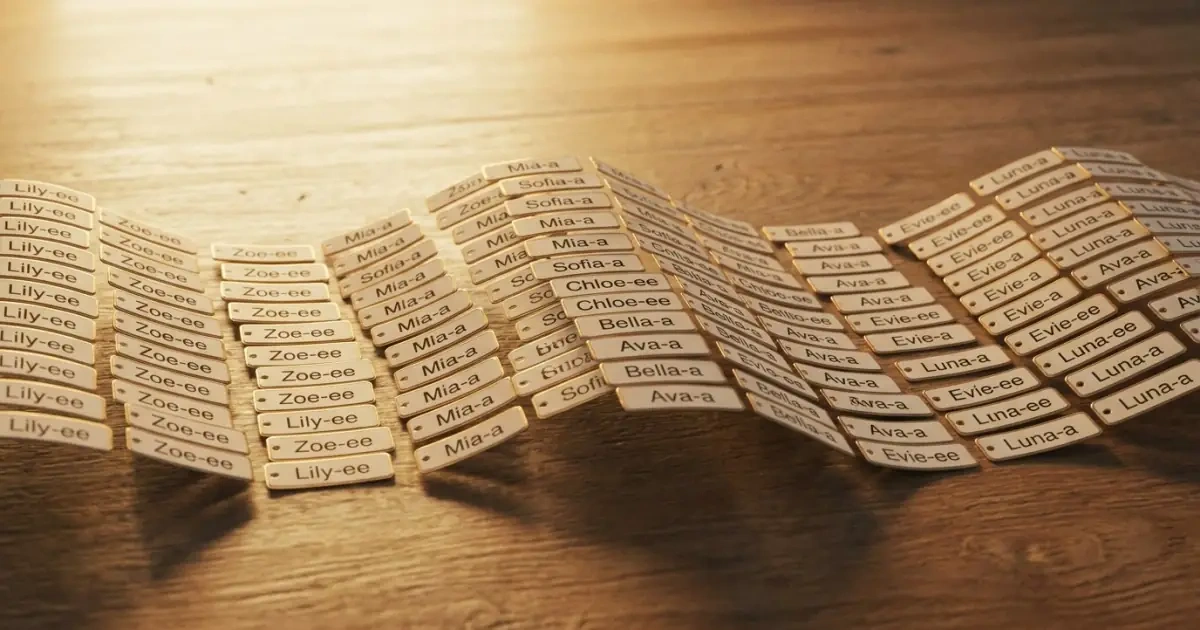 Evaluating the effect of repeated name endings on flow.