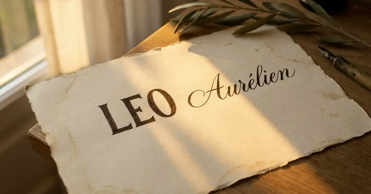 A short first name paired with a longer middle name for balance.