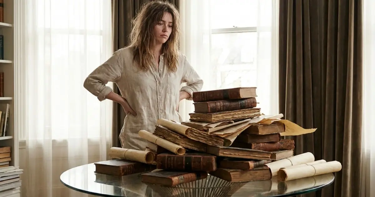 An overflowing stack of name slips representing an over-heavy final list.