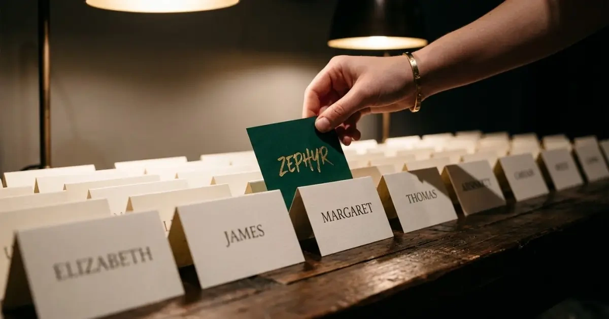 Introducing a unique wild card name into a safe baby name list.