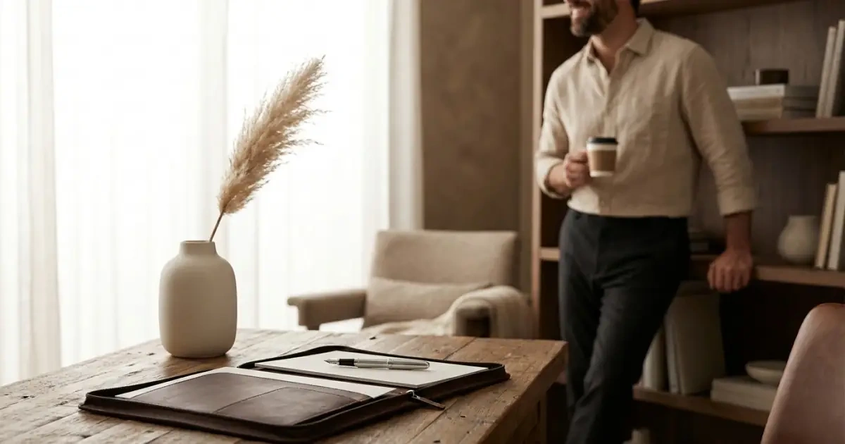 A refined home workspace showing professional range for baby names online and offline.