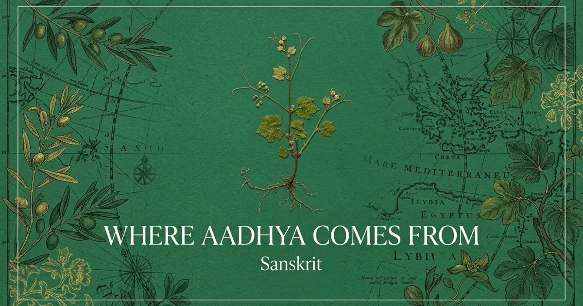 The name Aadhya comes from: Sanskrit