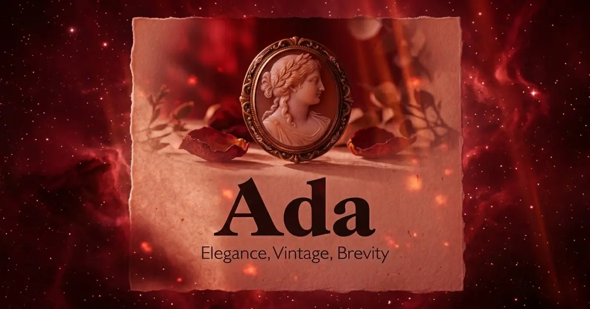 Ada meaning themes: elegance, vintage, brevity