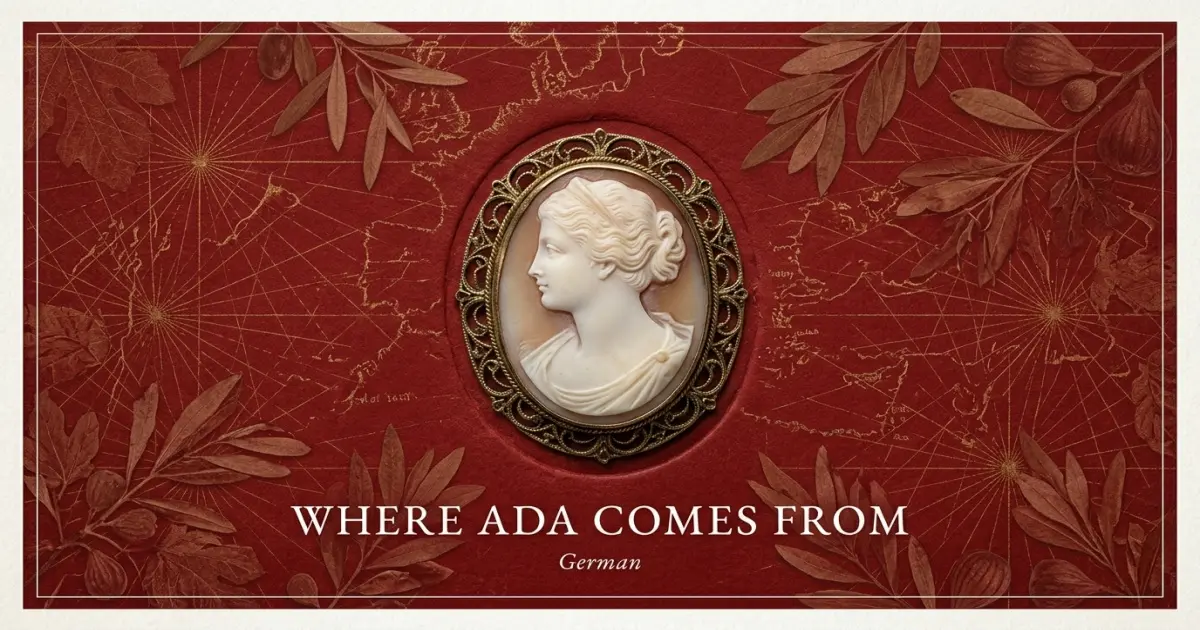 The name Ada comes from: German