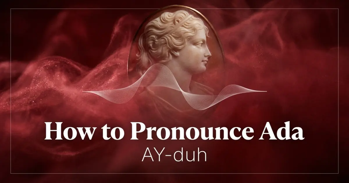 How to pronounce Ada