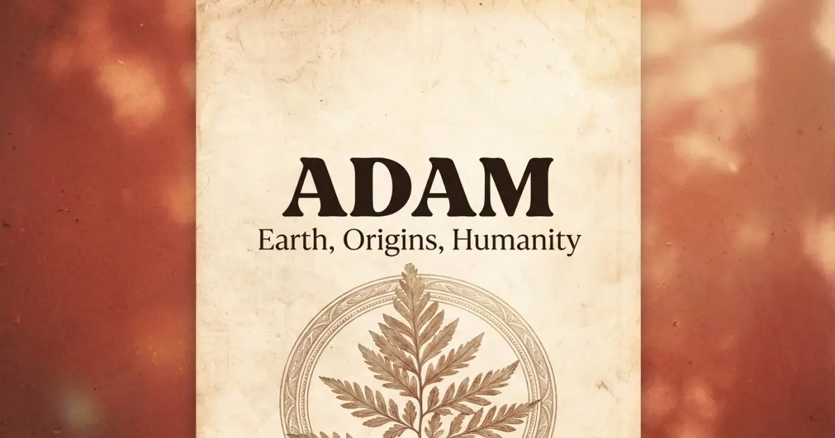 Adam meaning themes: earth, origins, humanity