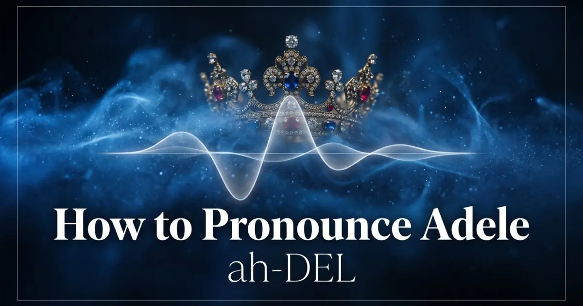 How to pronounce Adele