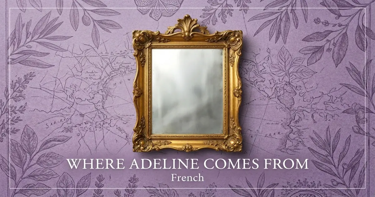 The name Adeline comes from: French