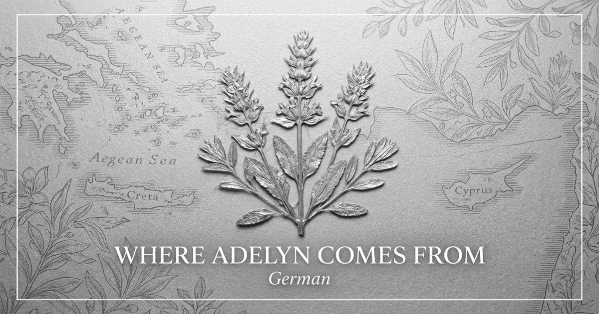 The name Adelyn comes from: German