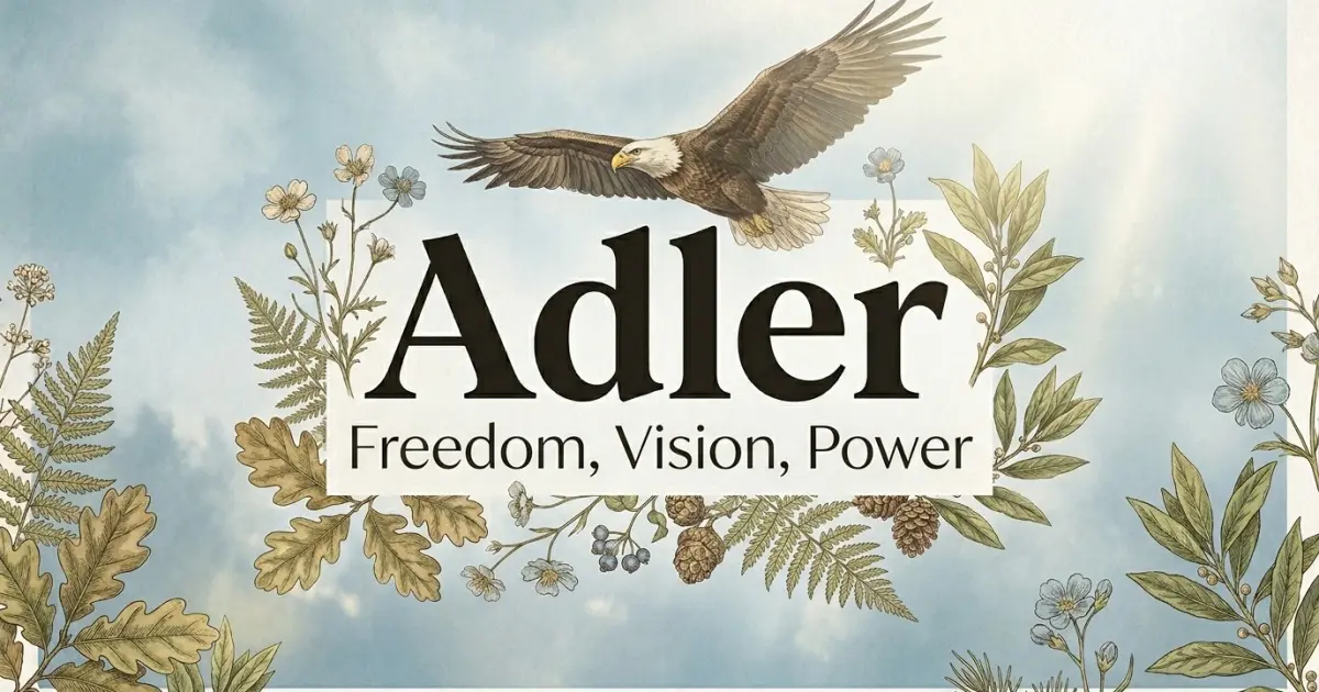 Adler meaning themes: freedom, vision, power