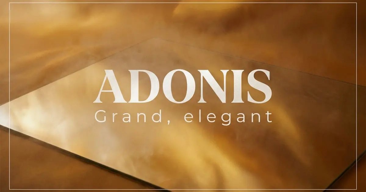 Adonis name vibe: Grand, elegant