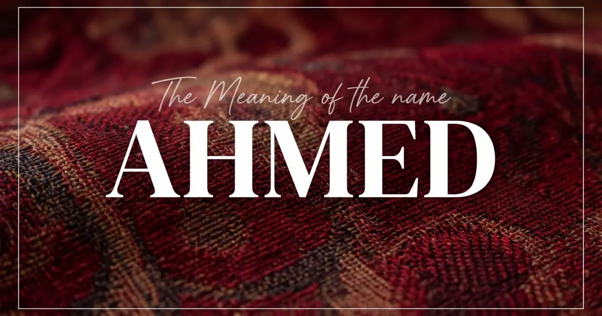 Ahmed name meaning