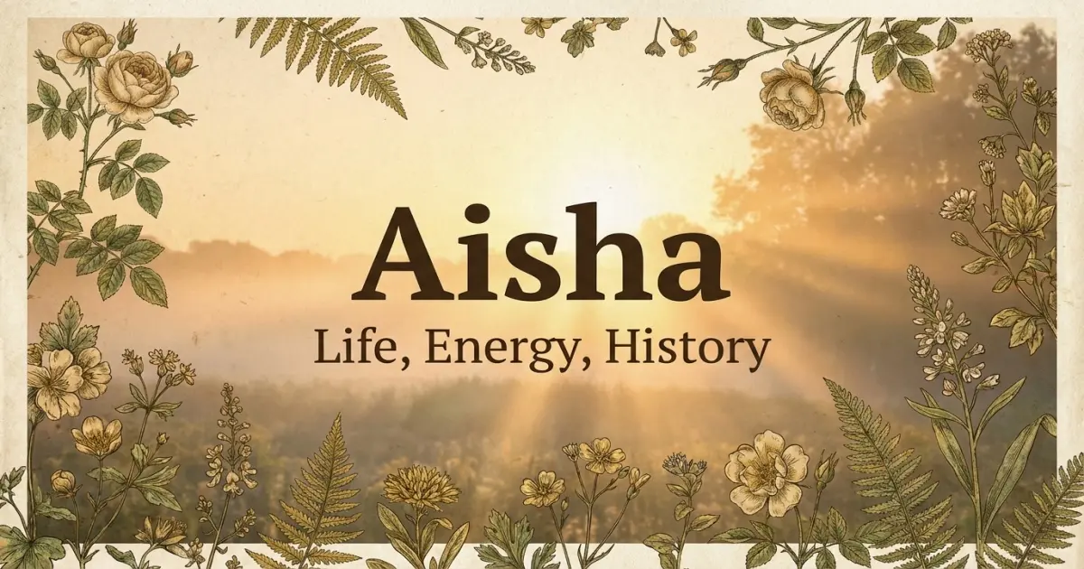 Aisha meaning themes: life, energy, history