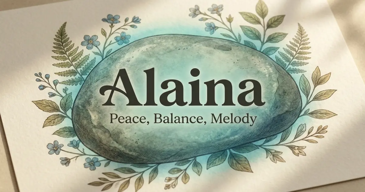 Alaina meaning themes: peace, balance, melody