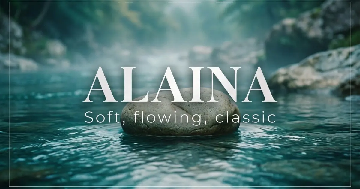 Alaina name vibe: Soft, flowing, classic