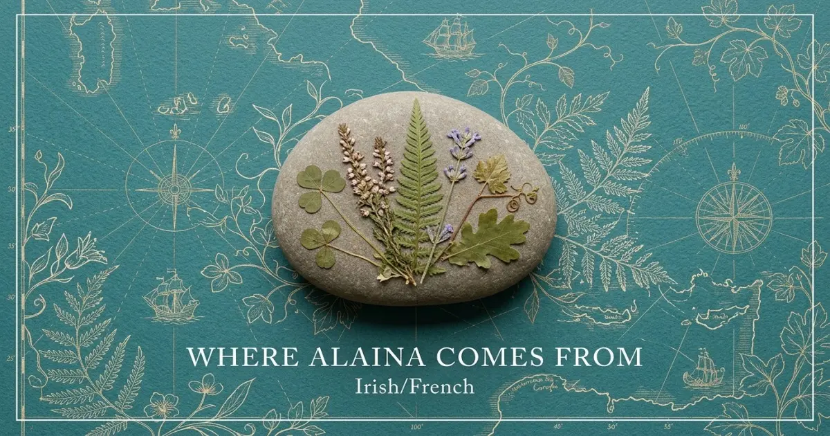 The name Alaina comes from: Irish/French
