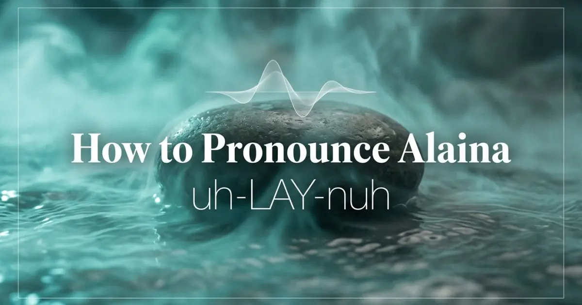 How to pronounce Alaina