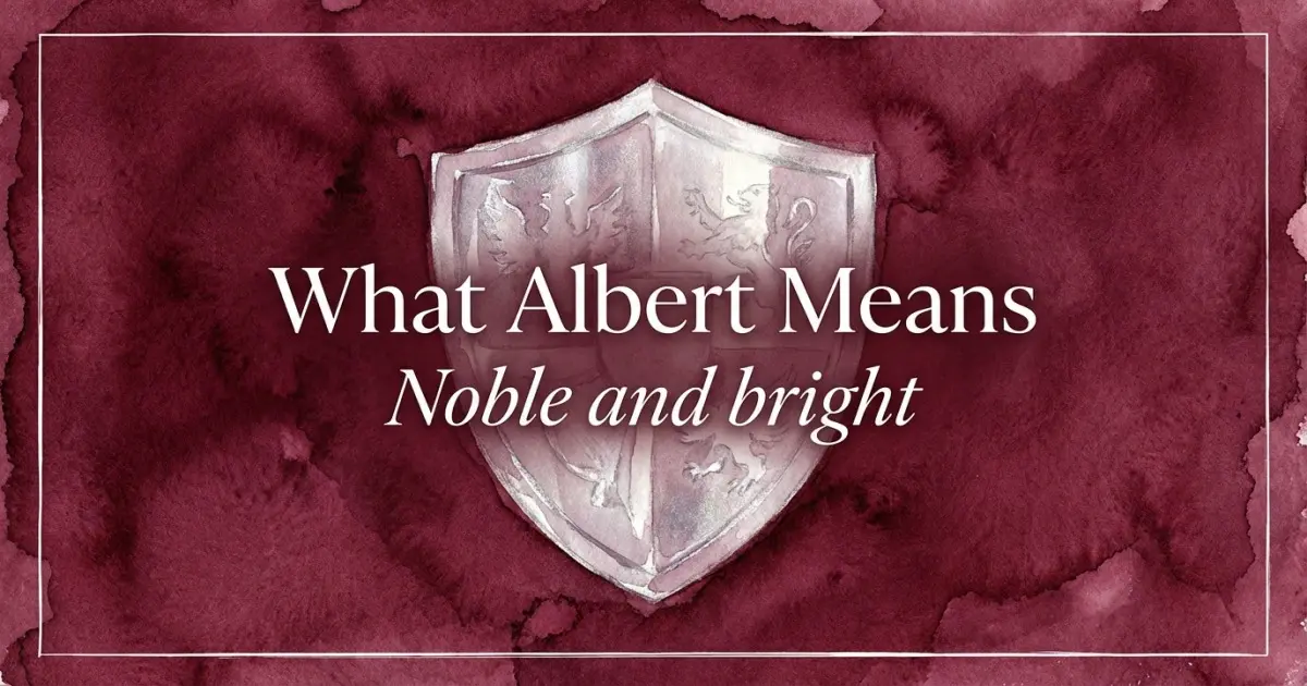 Albert name meaning Noble and bright