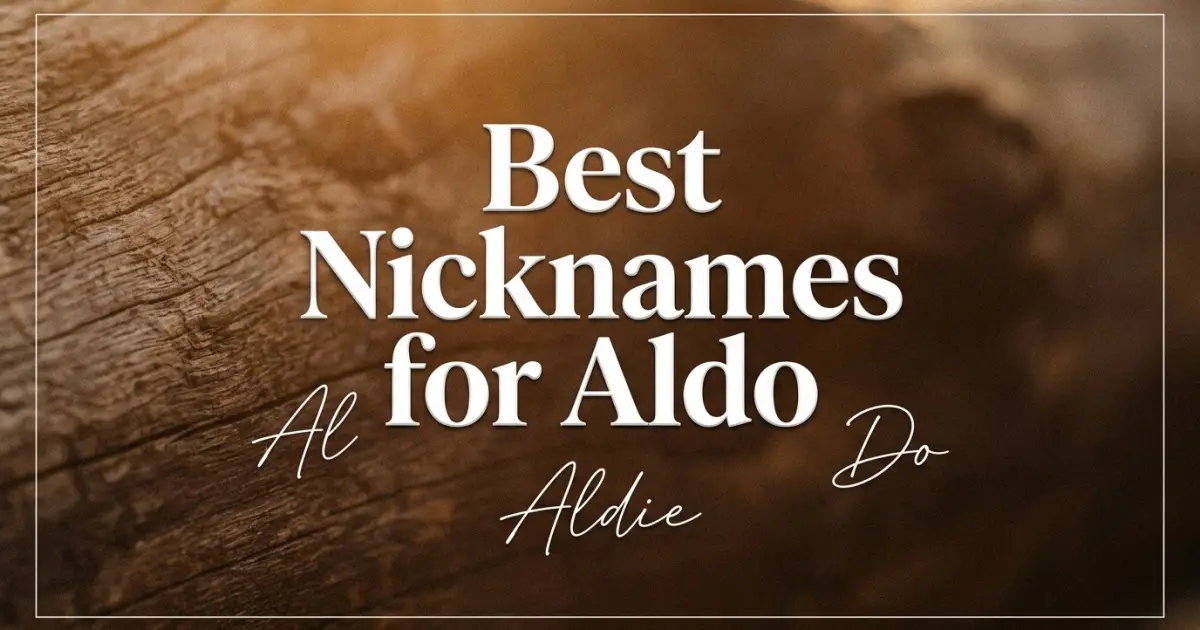 Nicknames for Aldo