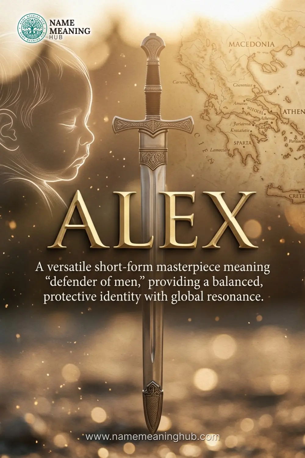 Meaning of the name Alex: A versatile short-form masterpiece meaning "defender of men," providing a balanced, protective identity with global resonance.