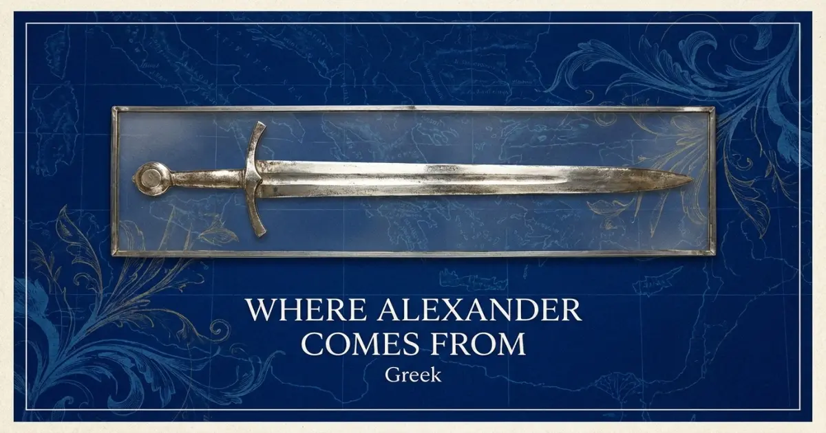 Where Alexander Comes From