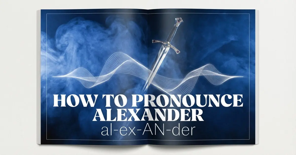 How to pronounce Alexander