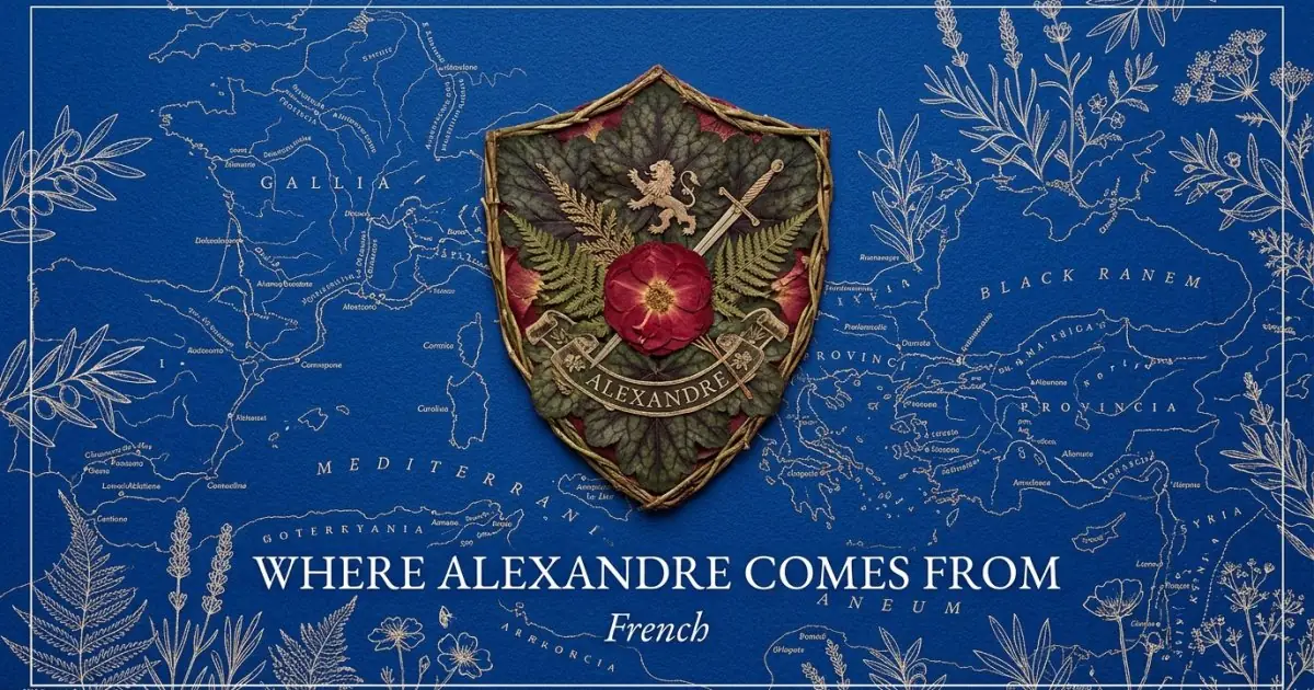 The name Alexandre comes from: French