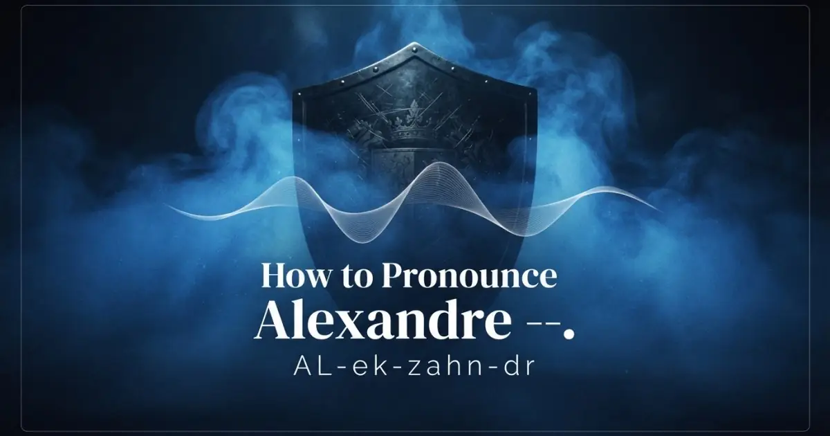 How to pronounce Alexandre