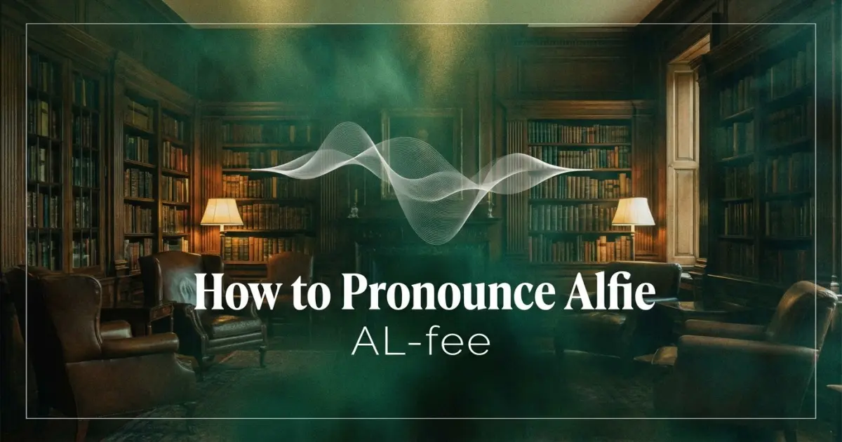 How to pronounce Alfie