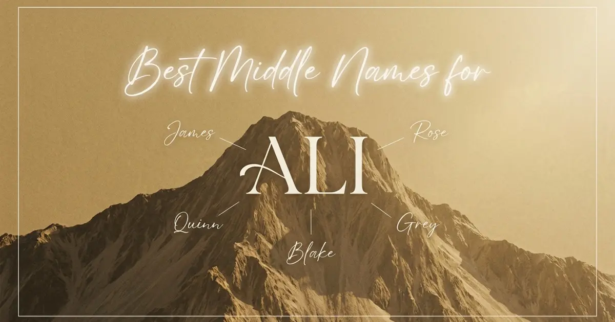 Best middle names for Ali