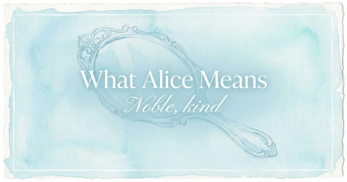 What Alice Means