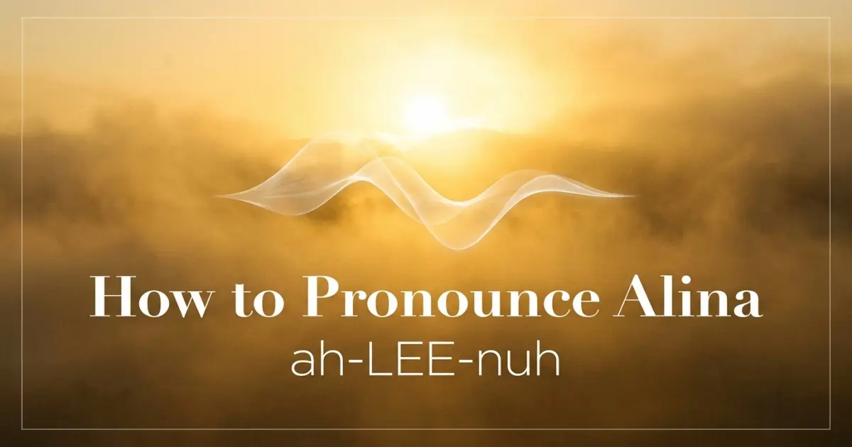 How to pronounce Alina