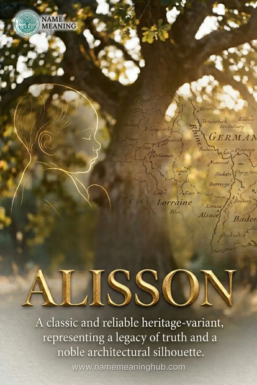 Meaning of the name Alisson: A classic and reliable heritage-variant, representing a legacy of truth and a noble architectural silhouette.