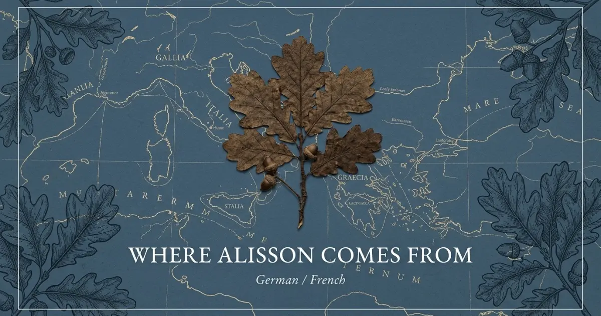 The name Alisson comes from: German / French