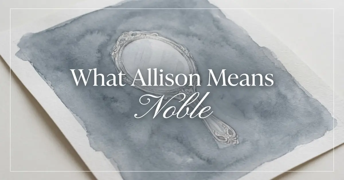 Allison name meaning Noble