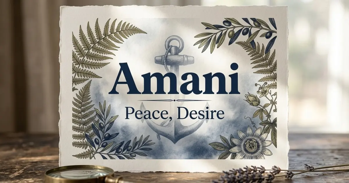 Amani meaning themes: peace, desire