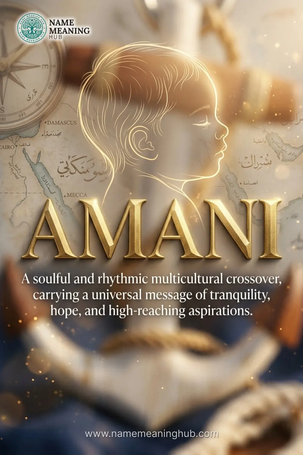 Meaning of the name Amani: A soulful and rhythmic multicultural crossover, carrying a universal message of tranquility, hope, and high-reaching aspirations.