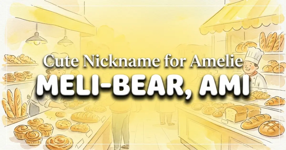 Cute nickname for Amelie: Meli-bear, Ami