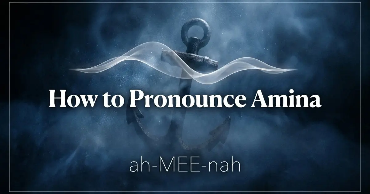 How to pronounce Amina